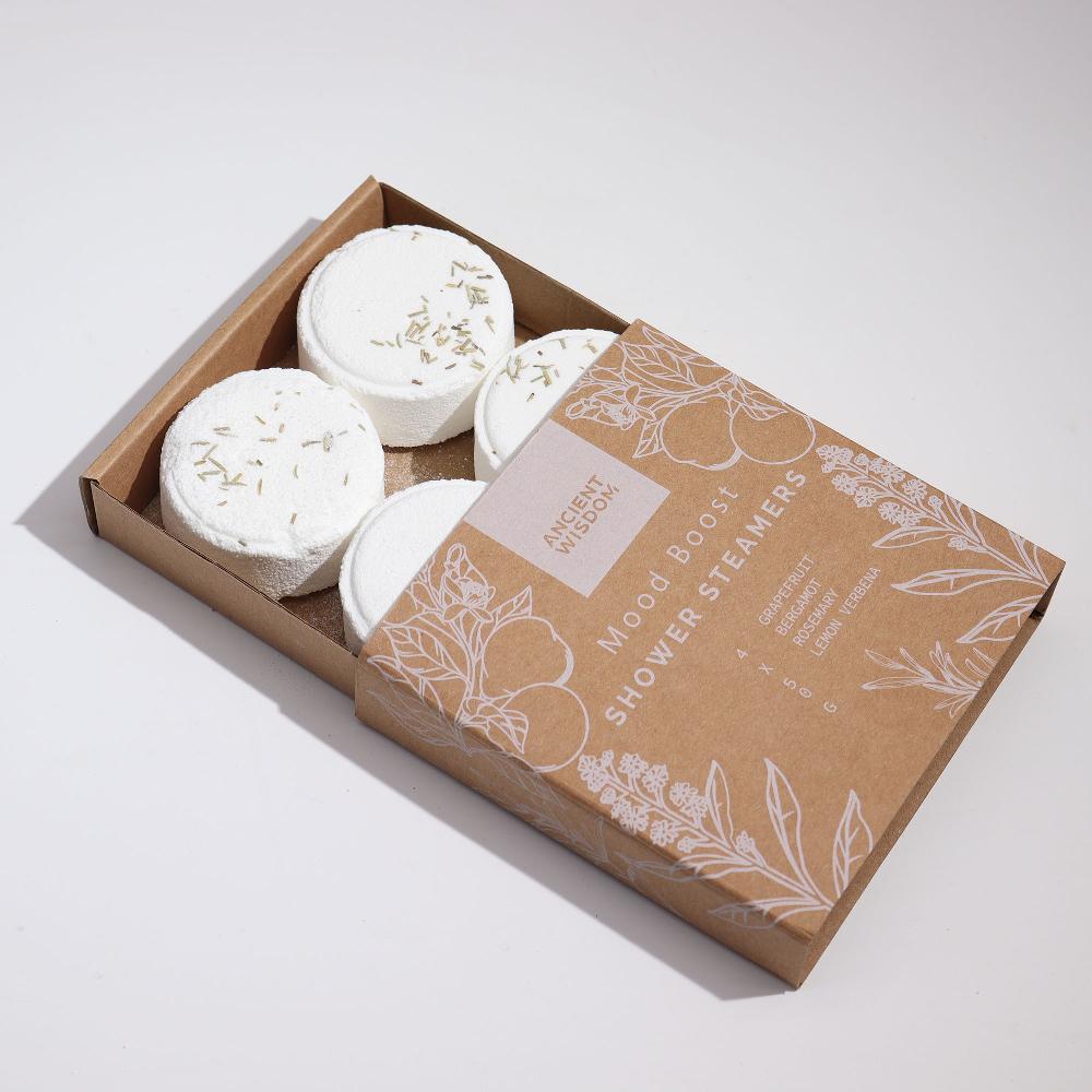 Ancient Wisdom 3x Set Of Zen Shower Steamers - Therapy Wellness Gift Set - Mood Boost