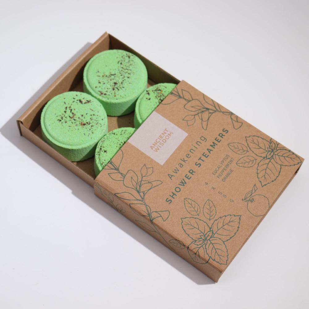 Ancient Wisdom 3x Set Of Zen Shower Steamers - Therapy Wellness Gift Set - Awakening