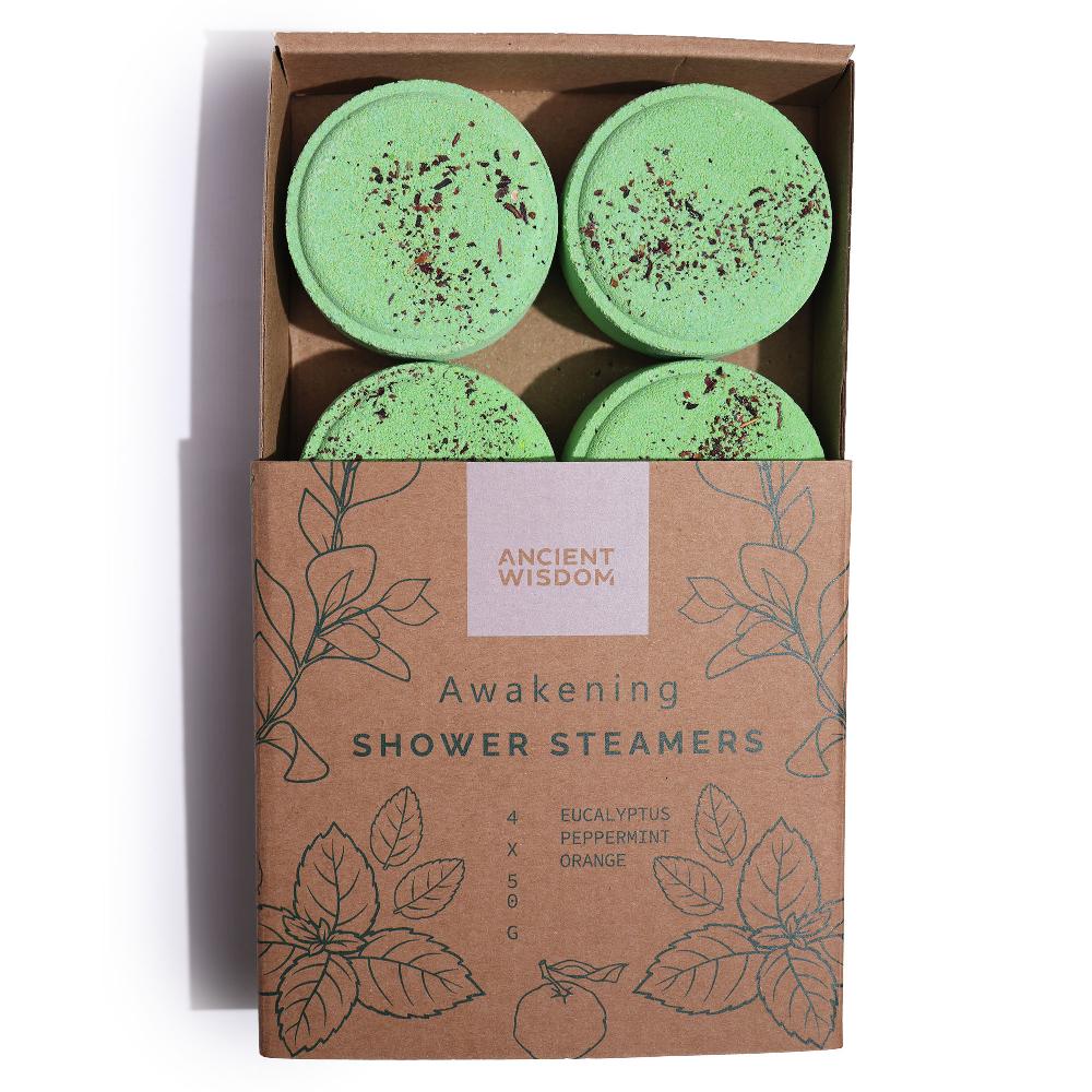 Ancient Wisdom 3x Set Of Zen Shower Steamers - Therapy Wellness Gift Set - Awakening