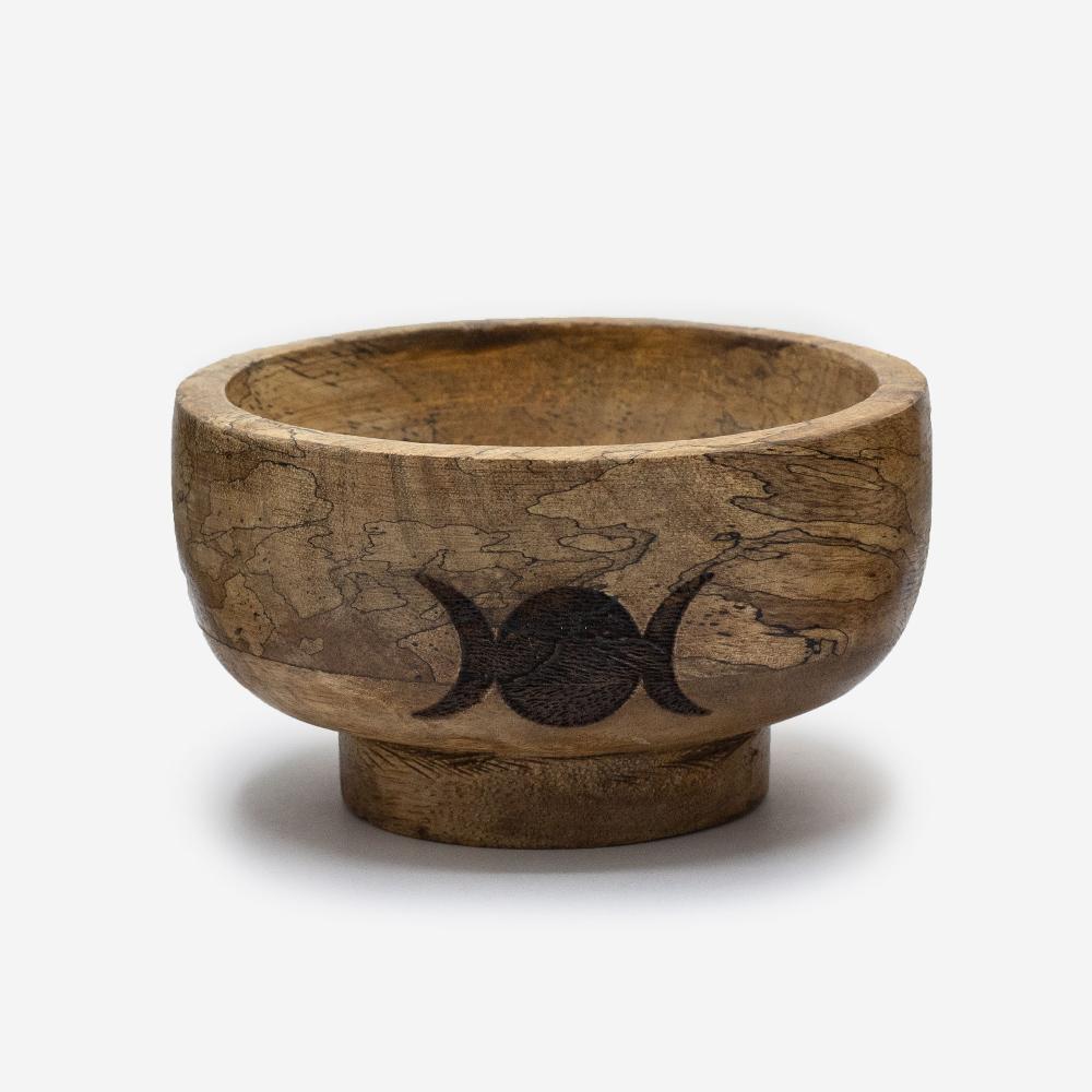 Ancient Wisdom 3x Small Ritual Bowl Incense Cone Holder 11x6.cm - (Asst Pentagon Etc)