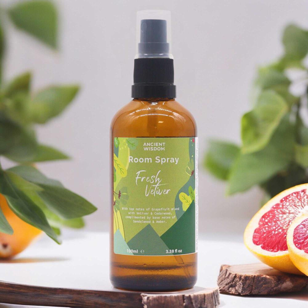 Ancient Wisdom 3x Summer Room Spray - Fresh Vetiver 100ml