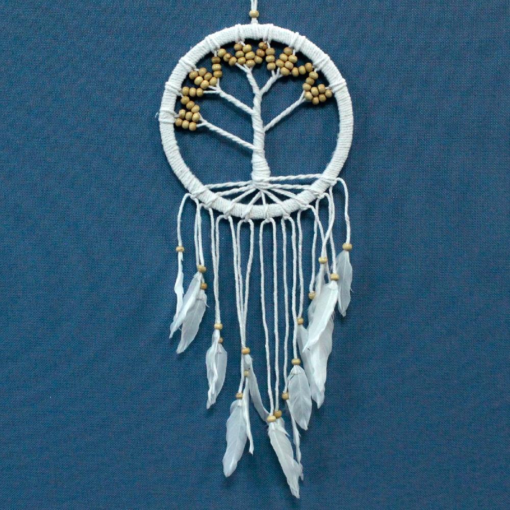 Ancient Wisdom 3x Tree Of Life Dreamcatcher - Cotton 22cm (assorted)