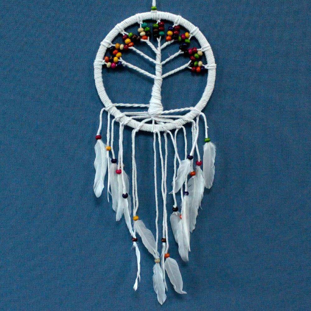 ancient wisdom 3x Tree of Life Dreamcatcher - Cotton 22cm (assorted)
