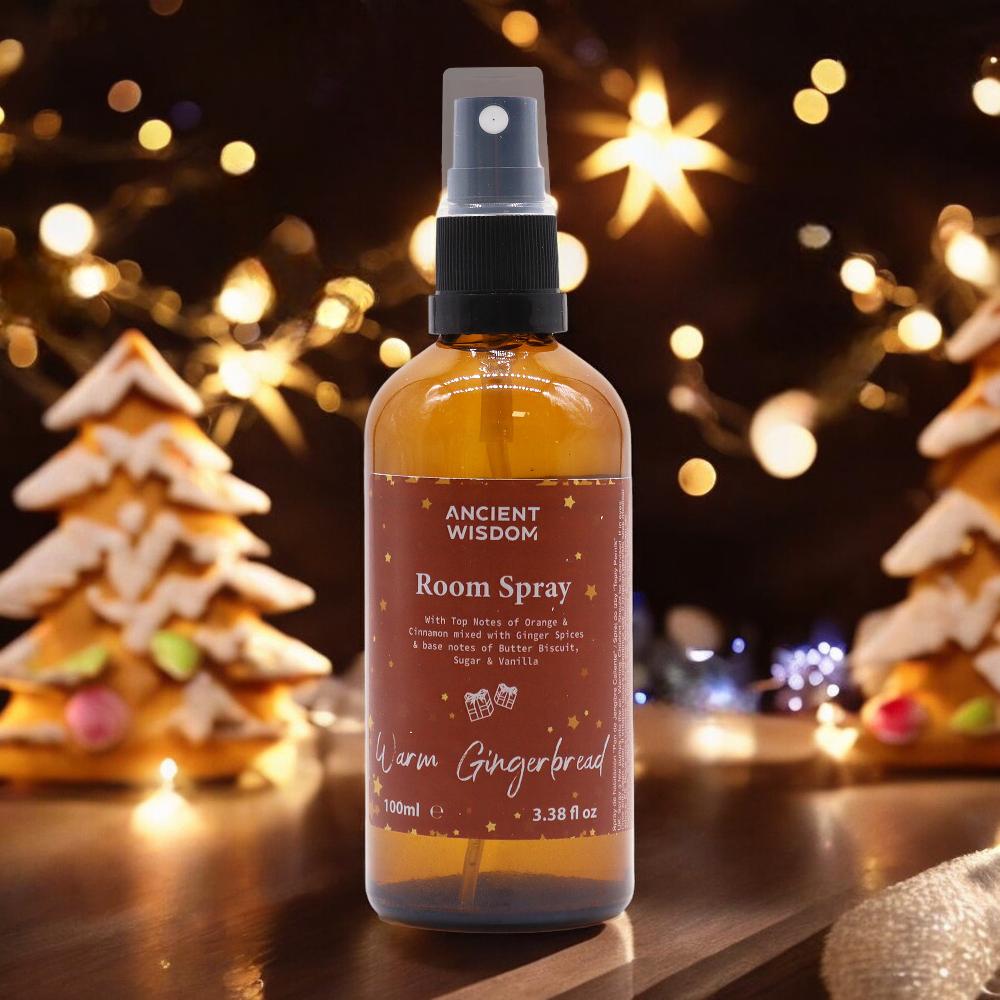 Ancient Wisdom 3x Warm Gingerbread Room Spray 100ml