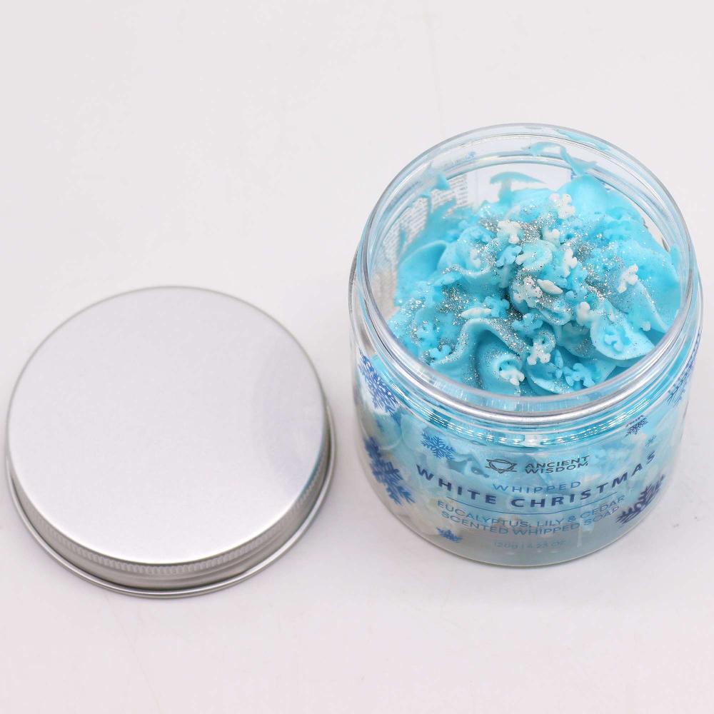 Ancient Wisdom 3x White Christmas Whipped Soap 120g