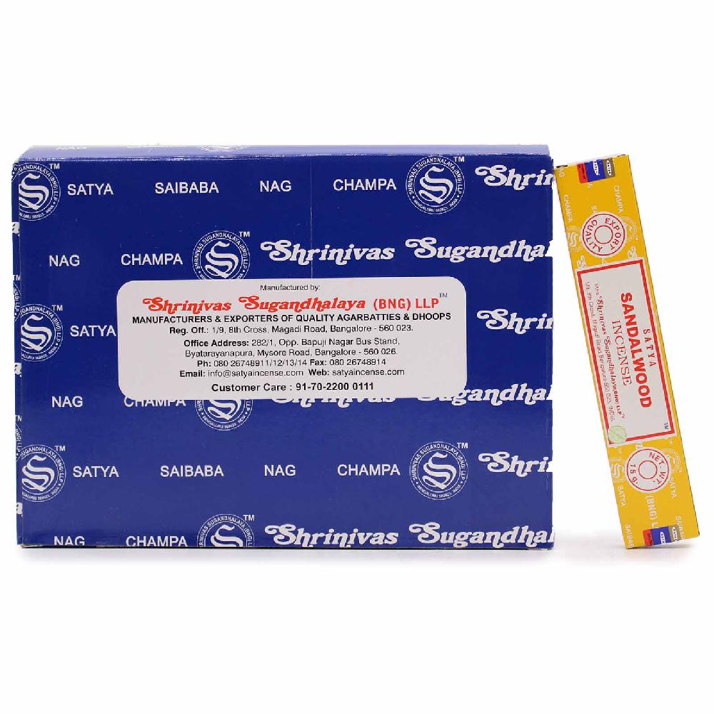 Ancient Wisdom 42x Satya Assorted Incense 15 Gms In Display Box