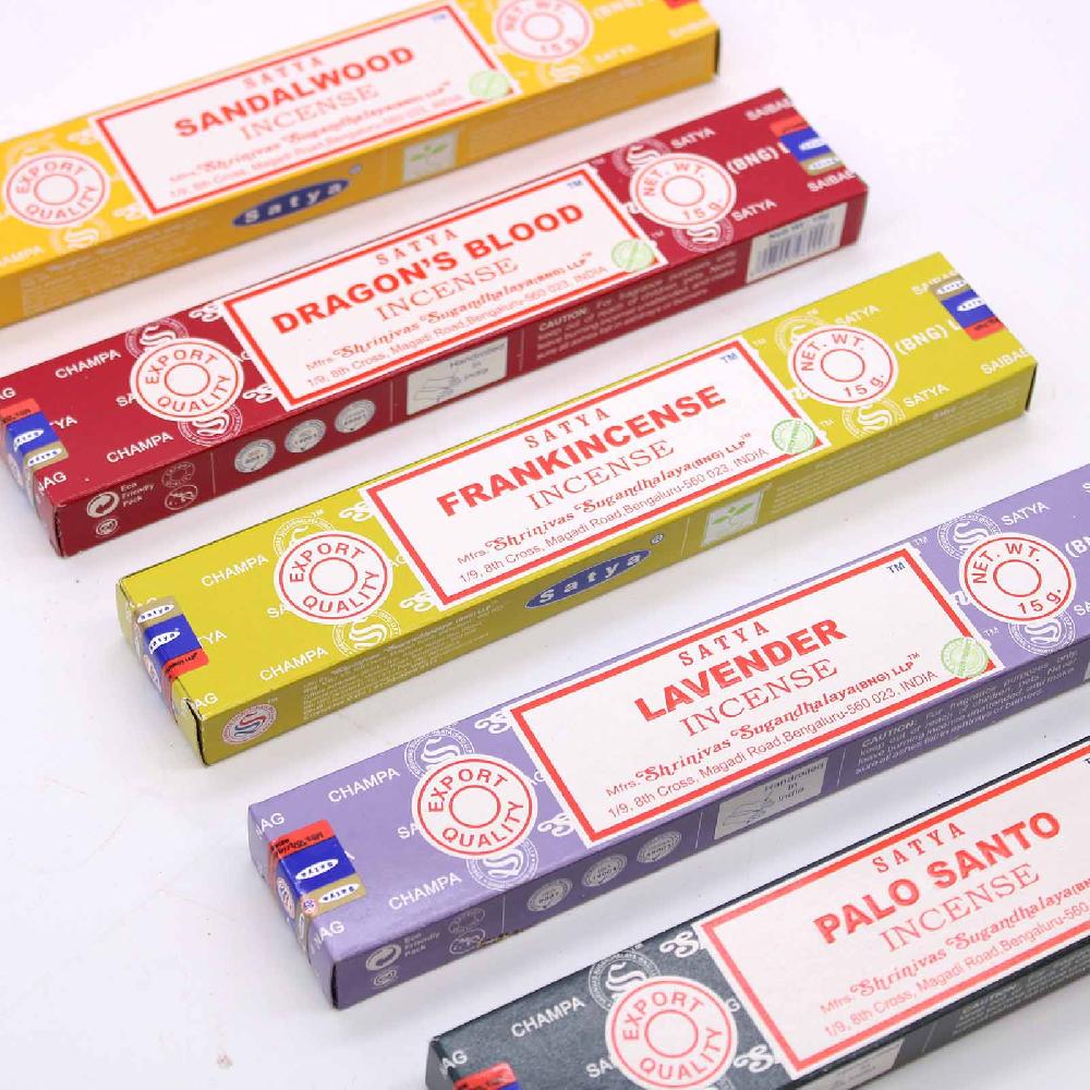 Ancient Wisdom 42x Satya Assorted Incense 15 Gms In Display Box