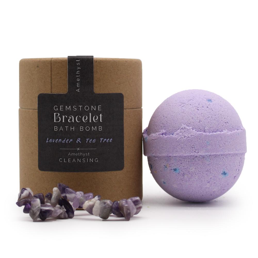 Ancient Wisdom 4x Amethyst Crystal Jewellery Bath Bomb