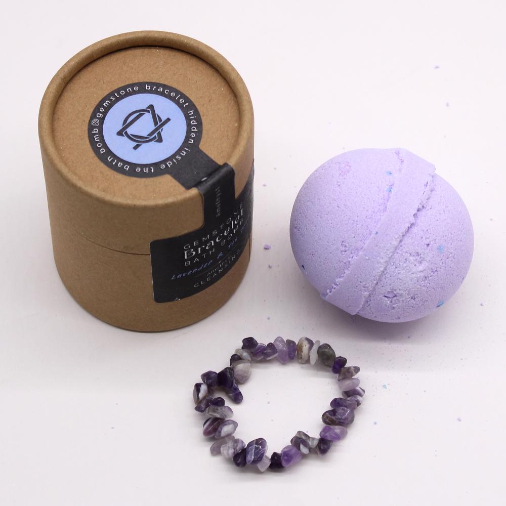 Ancient Wisdom 4x Amethyst Crystal Jewellery Bath Bomb
