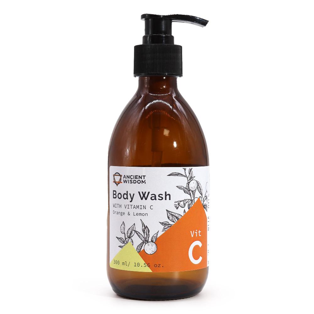 ancient wisdom 4x Aromatherapy Body Wash with Vitamin C – Orange & Lemon