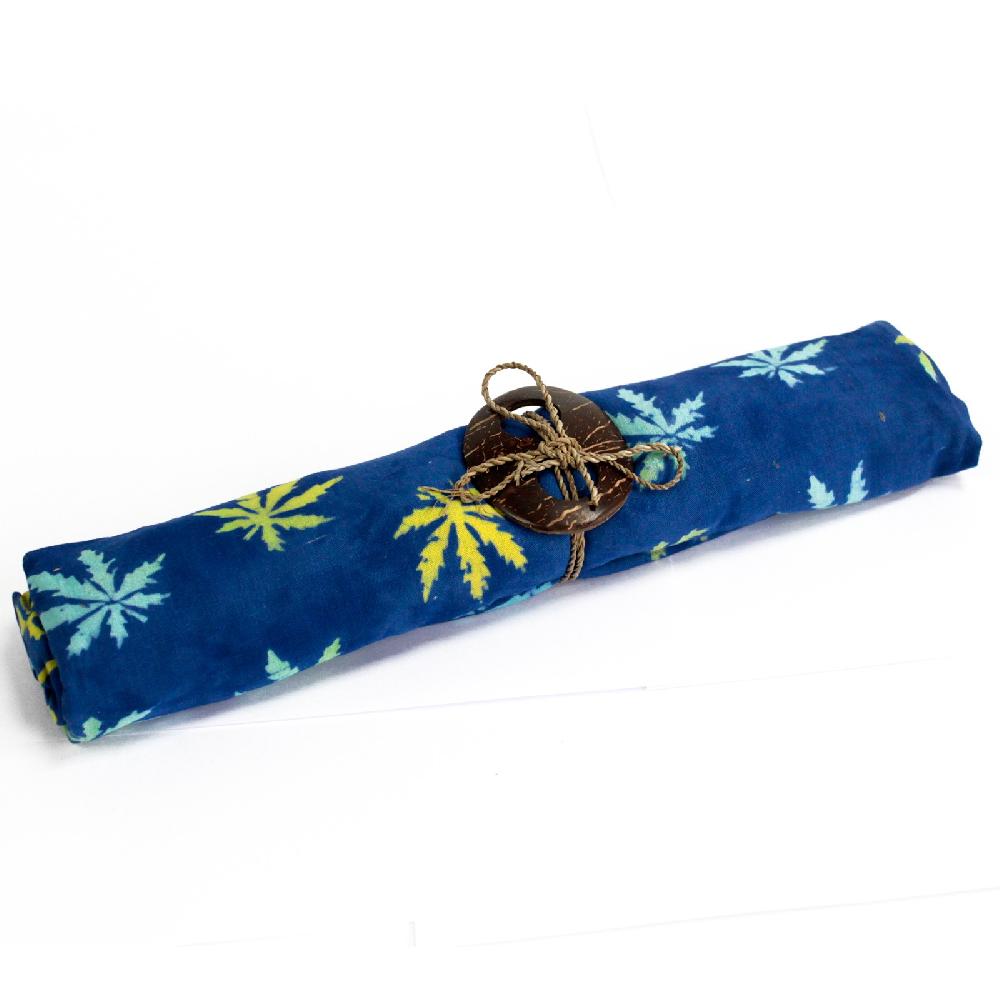 Ancient Wisdom 4x Bali Block Print Sarong - Tropical Leaves (4 Assorted Colours)