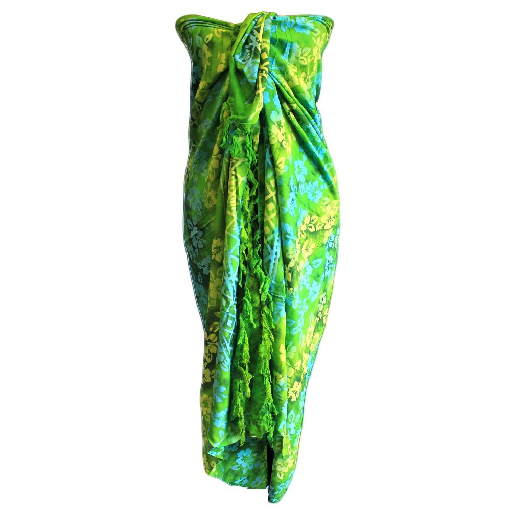ancient wisdom 4x Bali Block Print Sarongs - Orchids (4 Assorted Colours)