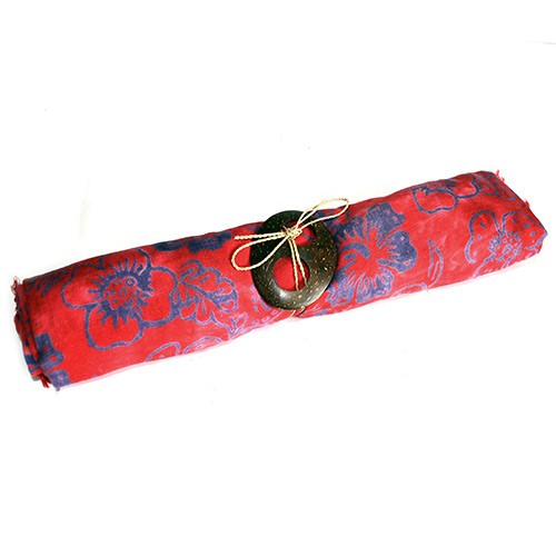 Ancient Wisdom 4x Bali Block Print Sarongs - Tropical (4 Assorted Colours)