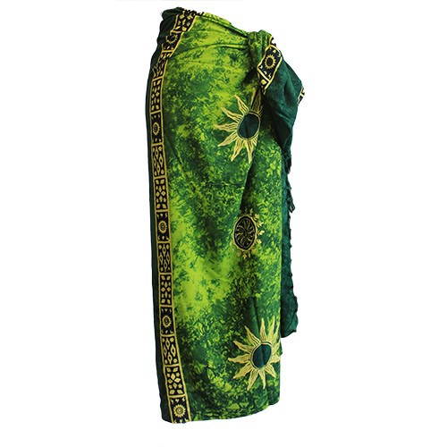 ancient wisdom 4x Bali Celtic Sarongs - Sun Symbols (4 Assorted Colours)