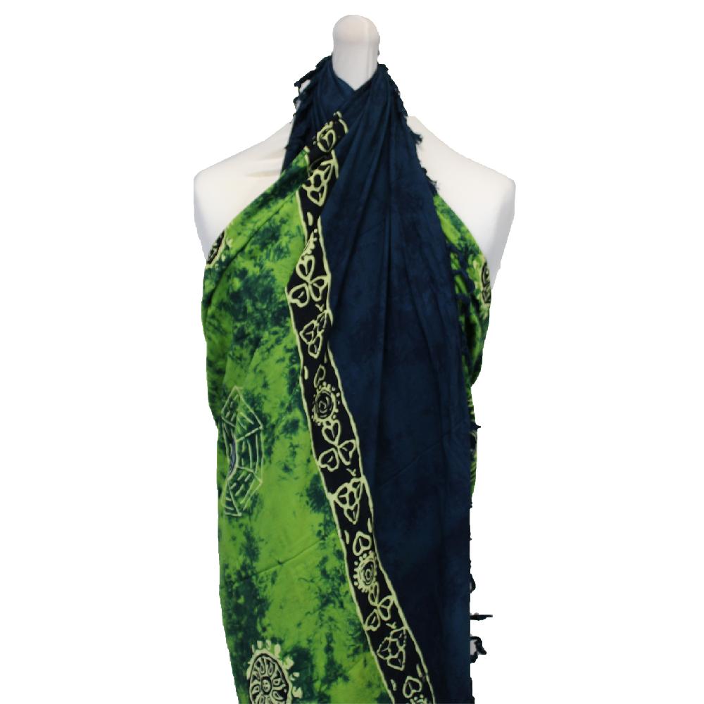 Ancient Wisdom 4x Bali Celtic Sarongs - Yin & Yang (4 Assorted Colours)