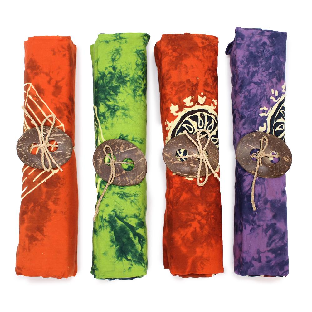 ancient wisdom 4x Bali Celtic Sarongs - Yin & Yang (4 Assorted Colours)