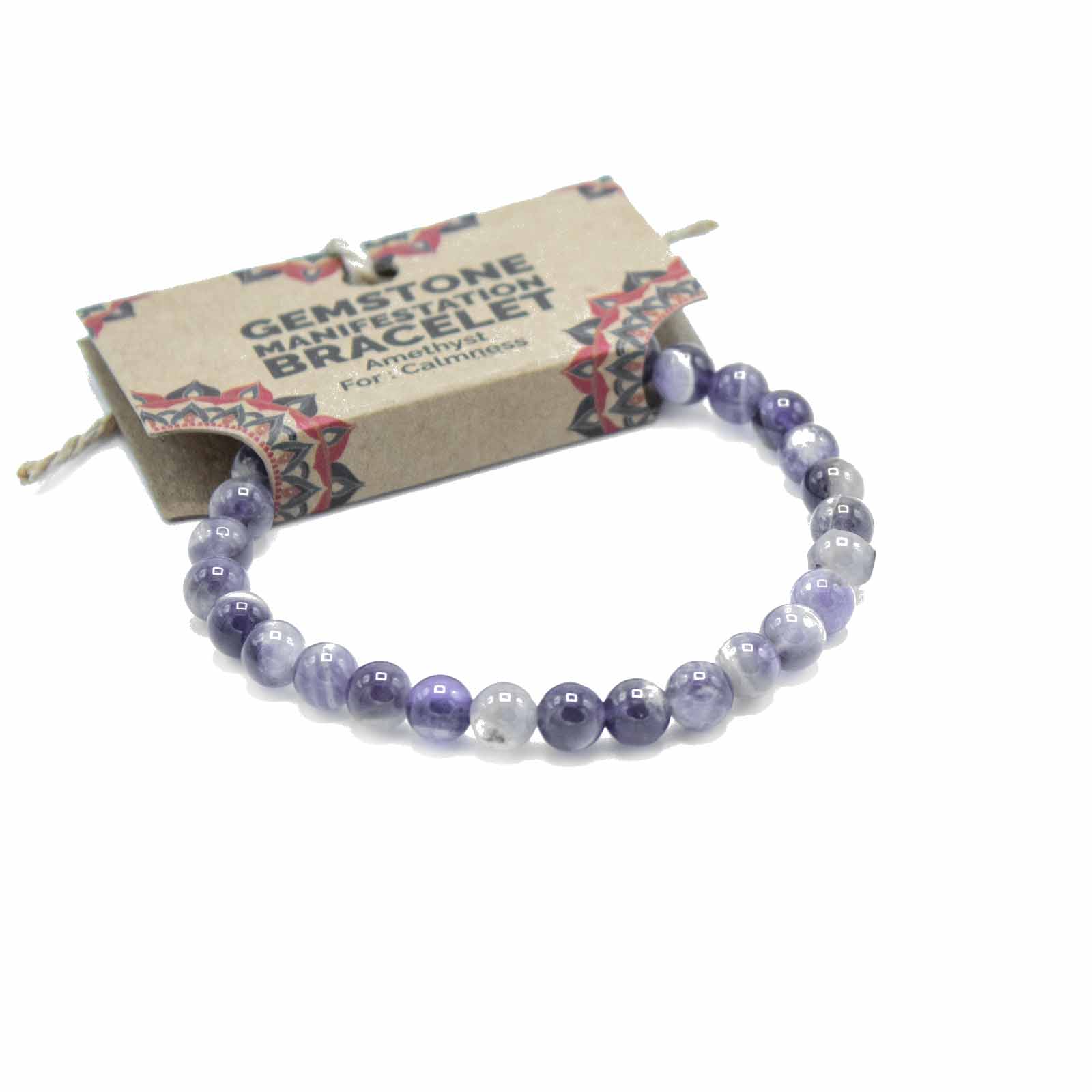 Ancient Wisdom 4x Gemstone Manifestation Bracelet - Amethyst - Calmness
