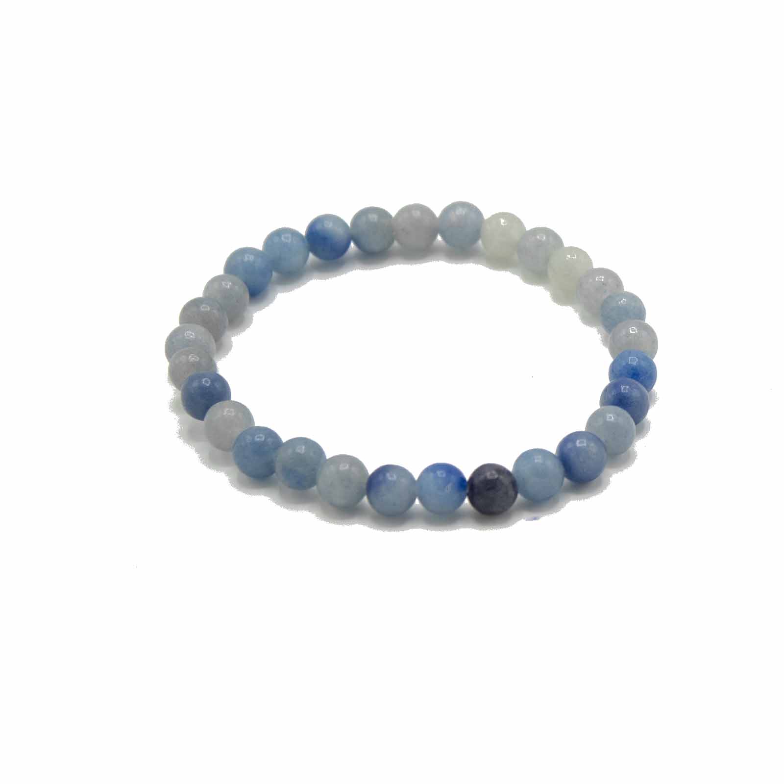 ancient wisdom 4x Gemstone Manifestation Bracelet - Blue Lace Agate - Independence