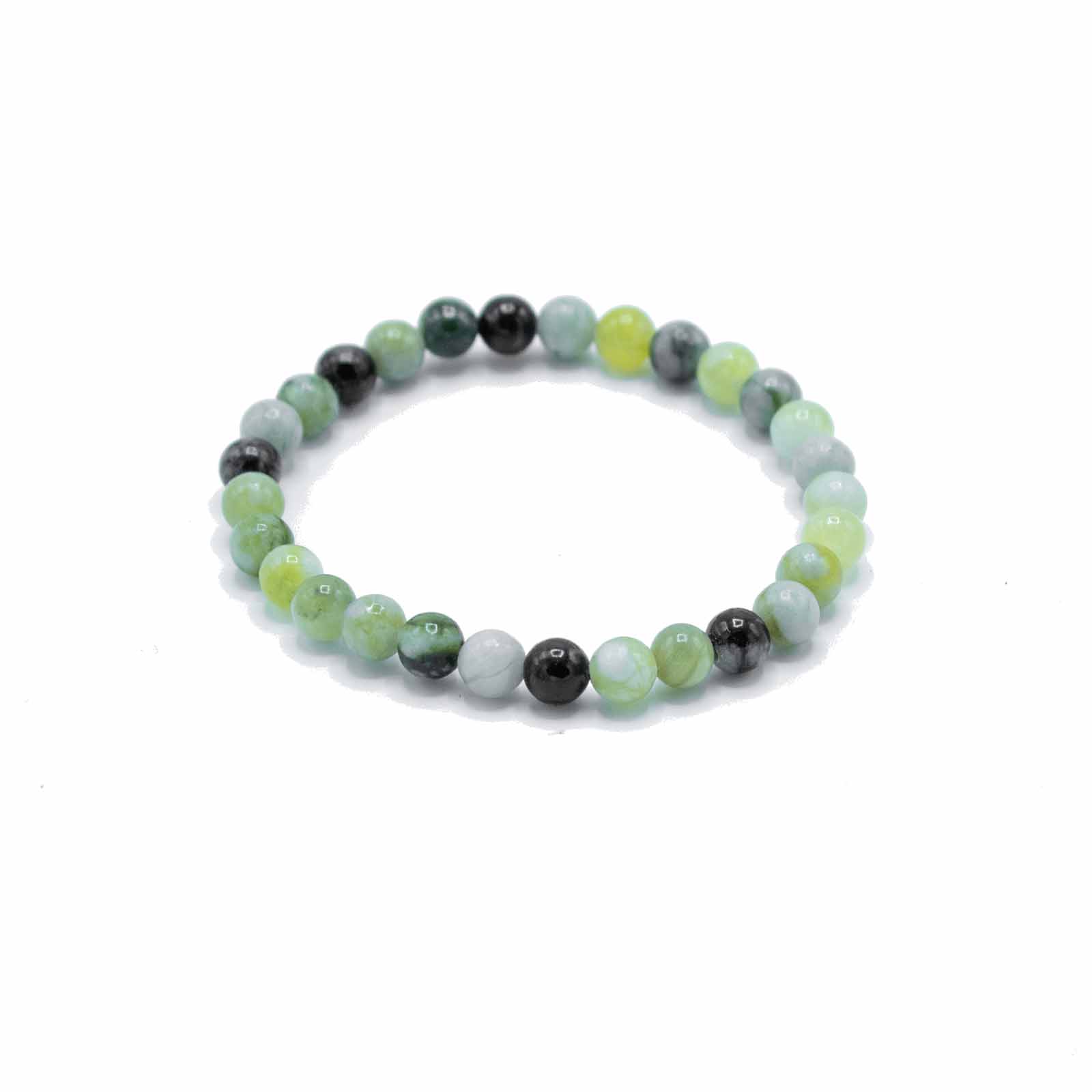 ancient wisdom 4x Gemstone Manifestation Bracelet - Olive Jade - Healing