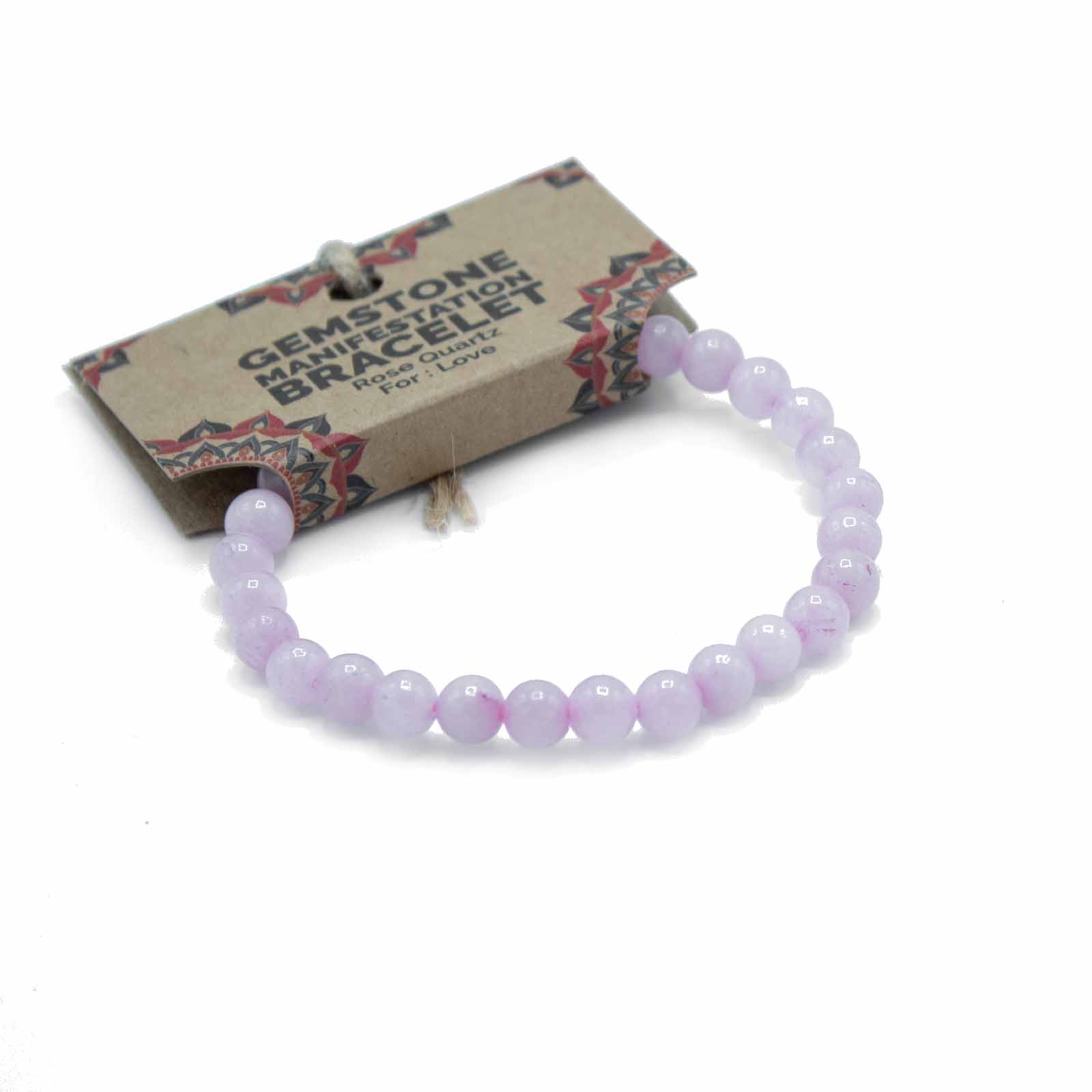 Ancient Wisdom 4x Gemstone Manifestation Bracelet - Rose Quartz - Love