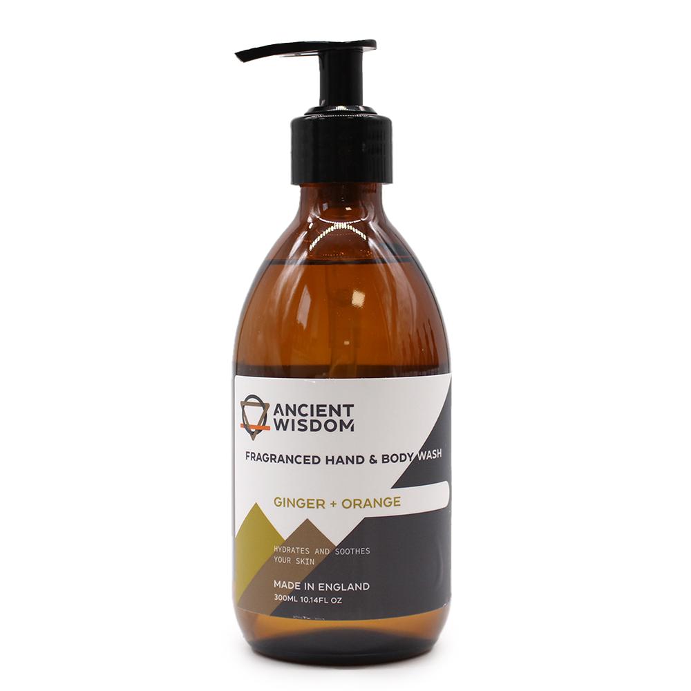 ancient wisdom 4x Ginger & Orange Hand & Body Wash 300ml