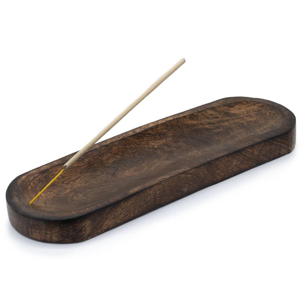 Ancient Wisdom 4x Large Incense Tray 30x10cm - Classic Mango Wood