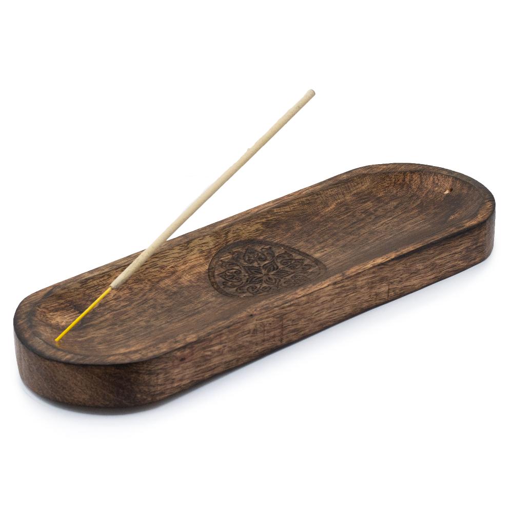 Ancient Wisdom 4x Large Incense Tray 30x10cm - Mandala