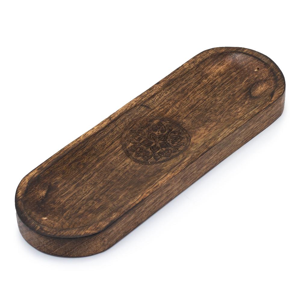 ancient wisdom 4x Large Incense Tray 30x10cm - Mandala