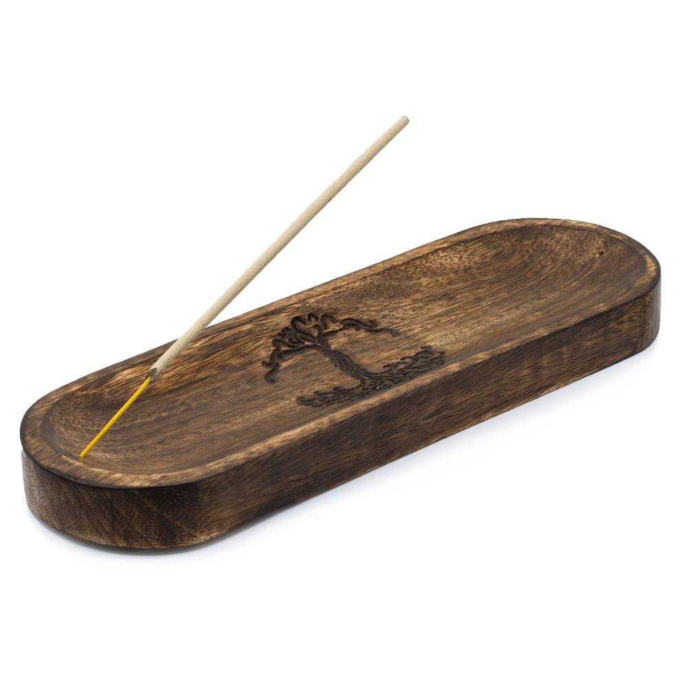 Ancient Wisdom 4x Large Incense Tray 30x10cm - Tree Of Life