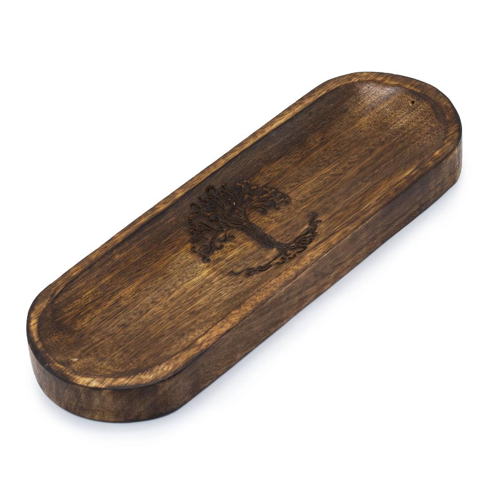 ancient wisdom 4x Large Incense Tray 30x10cm - Tree of Life
