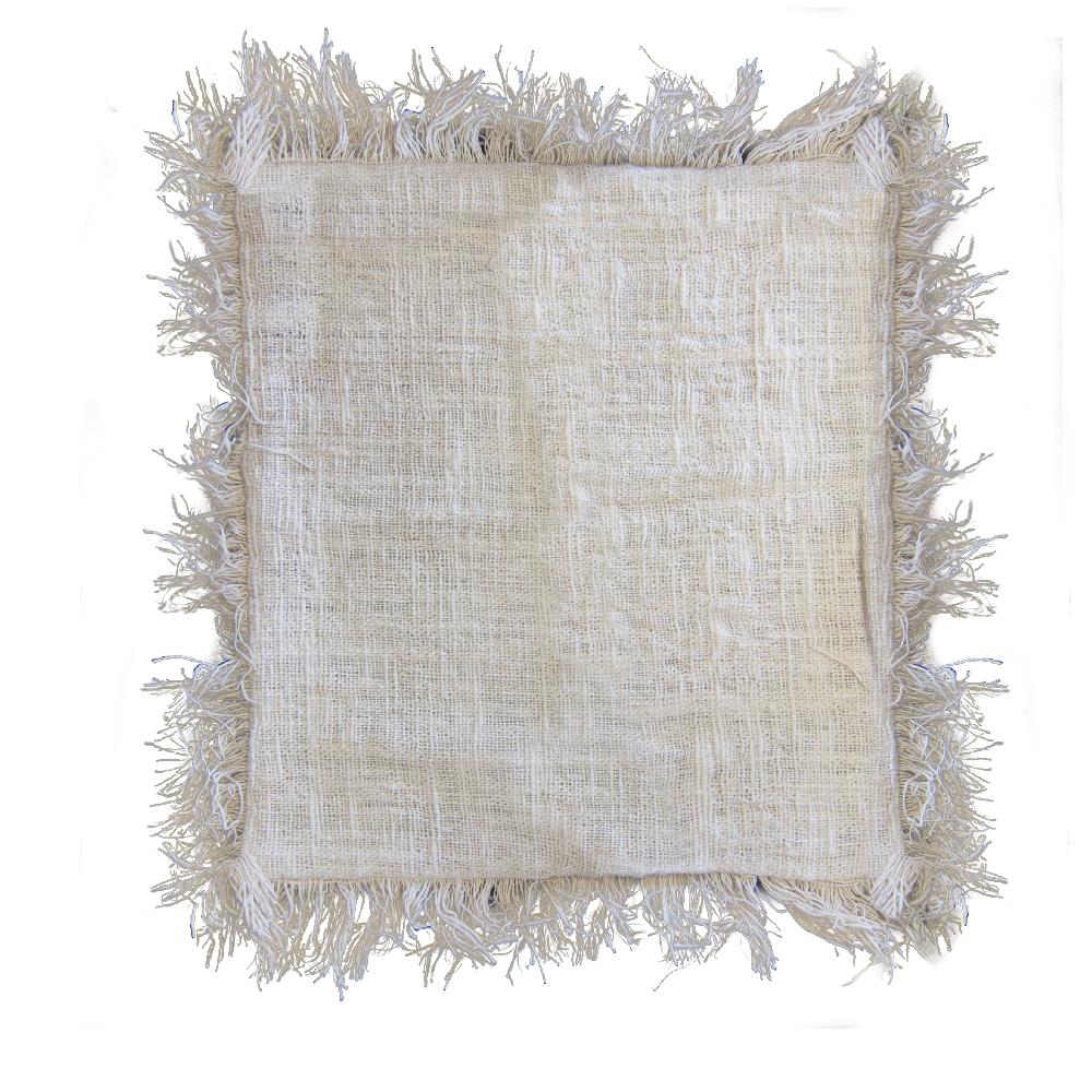Ancient Wisdom 4x Linen Cushion Cover 60x60cm With Fringe