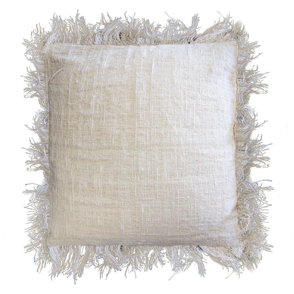 ancient wisdom 4x Linen Cushion Cover 60x60cm with fringe