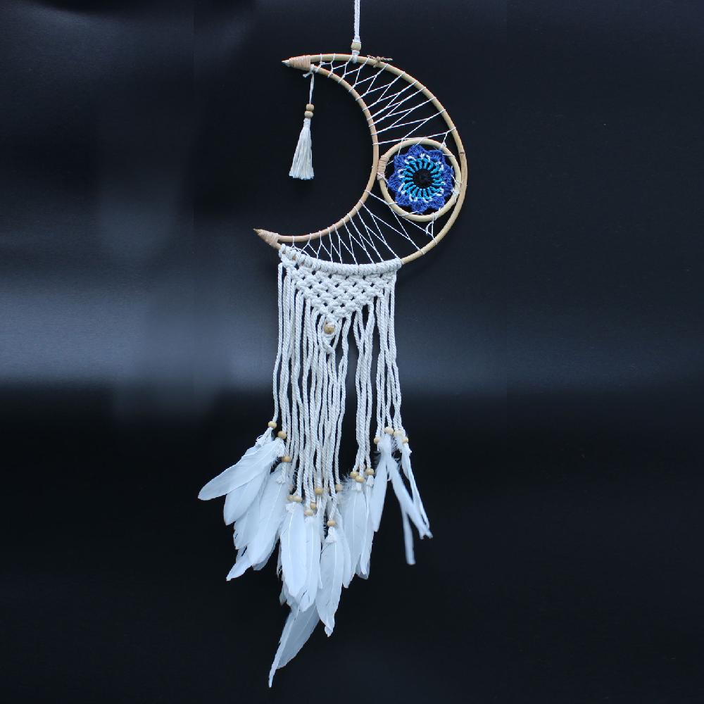 Ancient Wisdom 4x Protection Dream Catcher - Macrame Moon