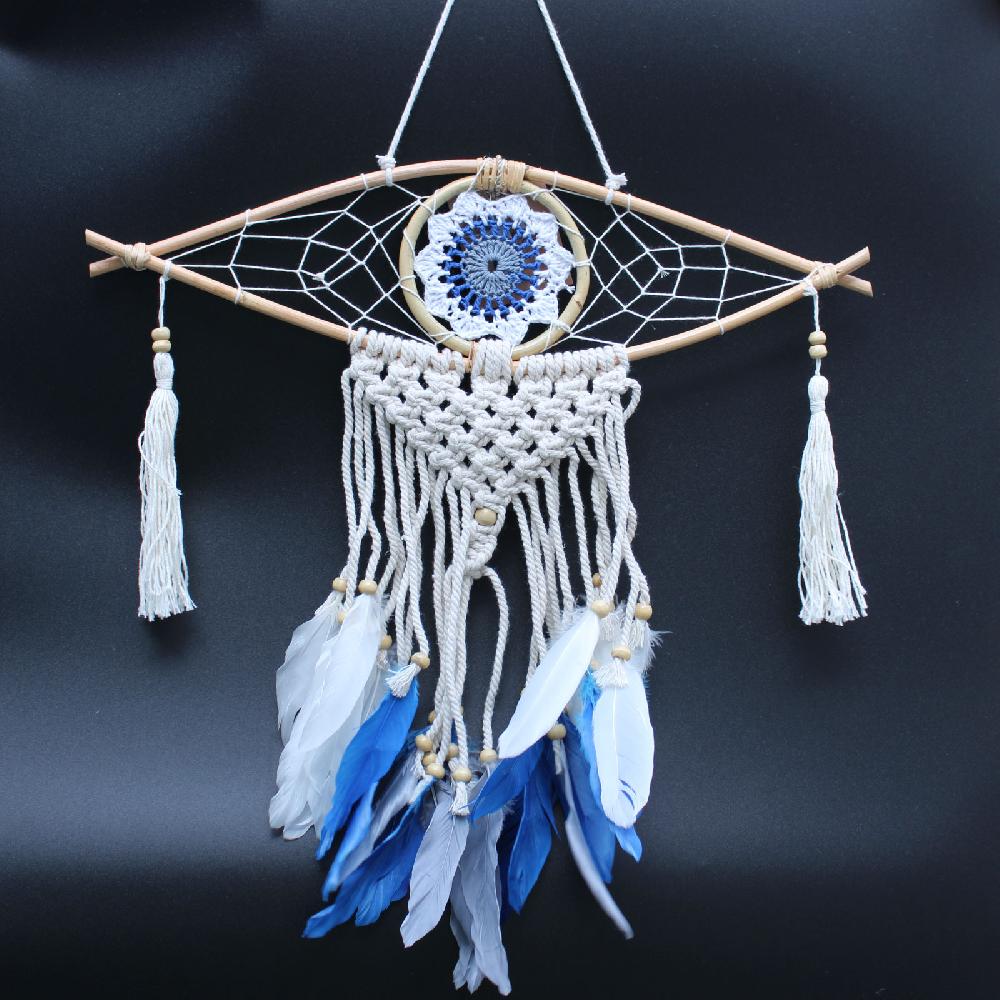 Ancient Wisdom 4x Protection Dream Catcher - Sm Macrame Evil Eye