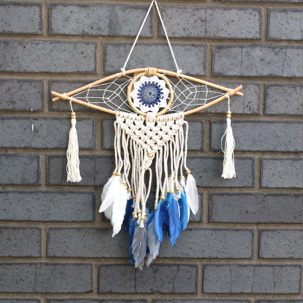 Ancient Wisdom 4x Protection Dream Catcher - Sm Macrame Evil Eye
