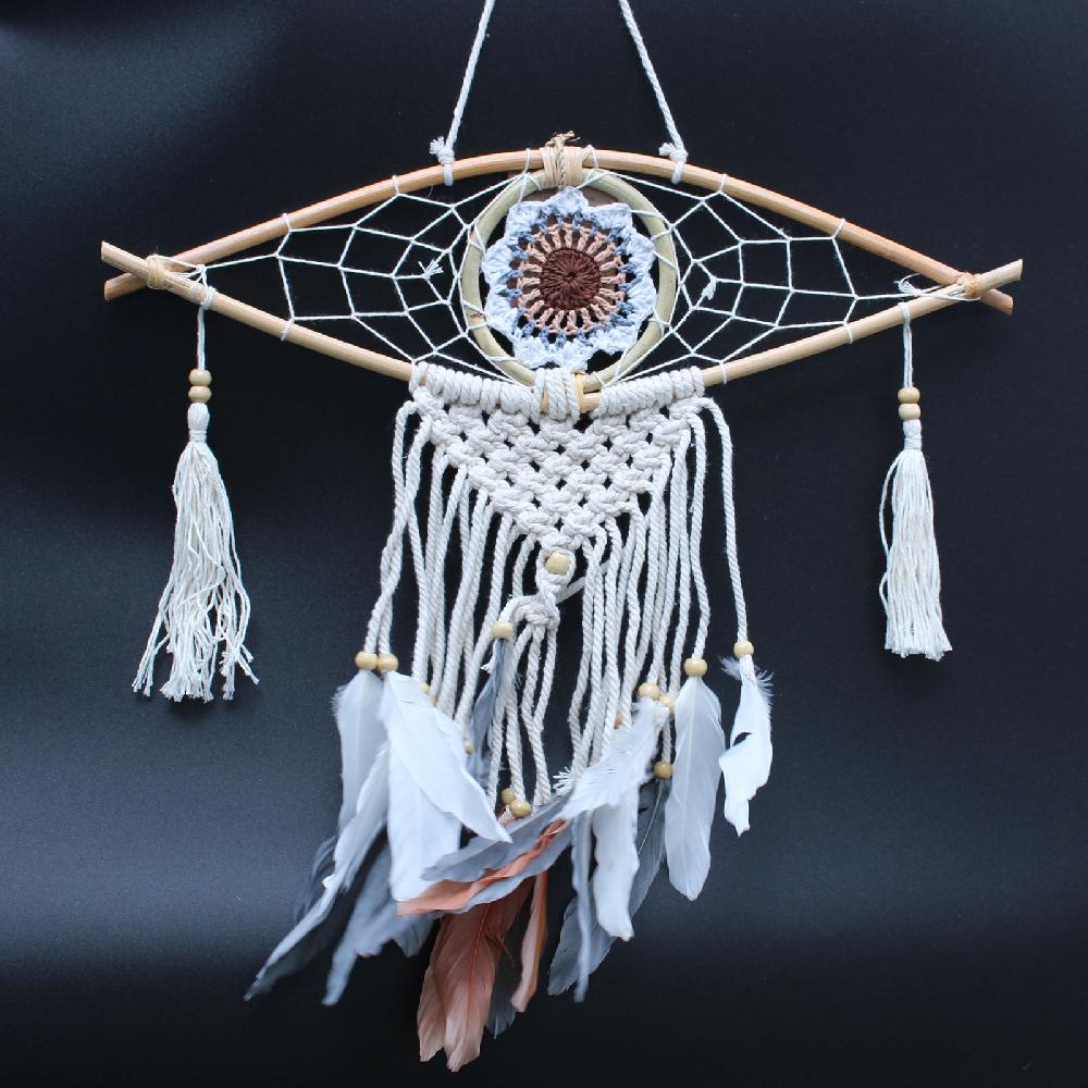 Ancient Wisdom 4x Protection Dream Catcher - Sm Macrame Evil Eye