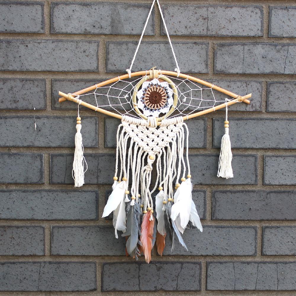 ancient wisdom 4x Protection Dream Catcher - Sm Macrame Evil Eye