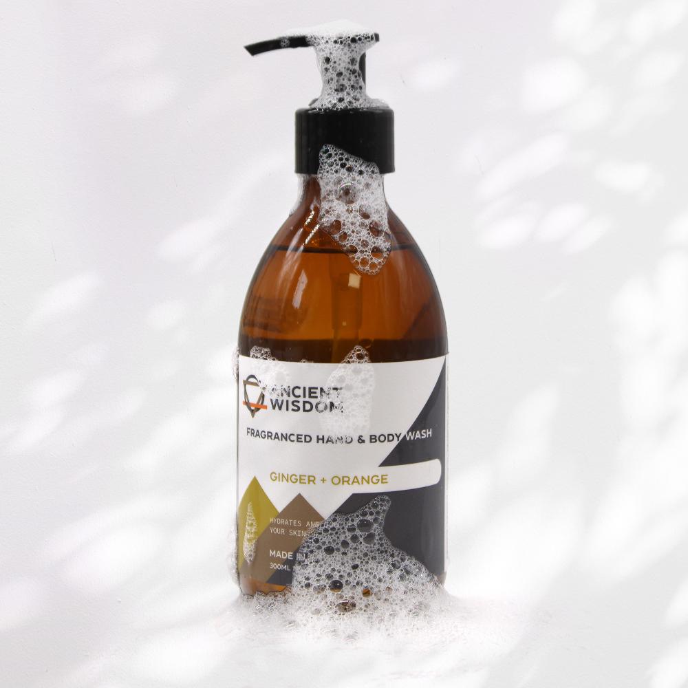 Ancient Wisdom 4x Raspberry & Pomegranate Hand & Body Wash 300ml