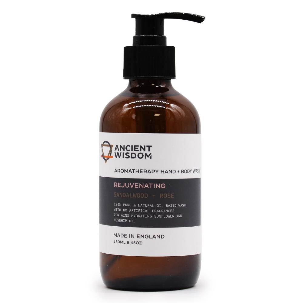 ancient wisdom 4x Sandalwood & Rose Hand & Body Wash 250ml