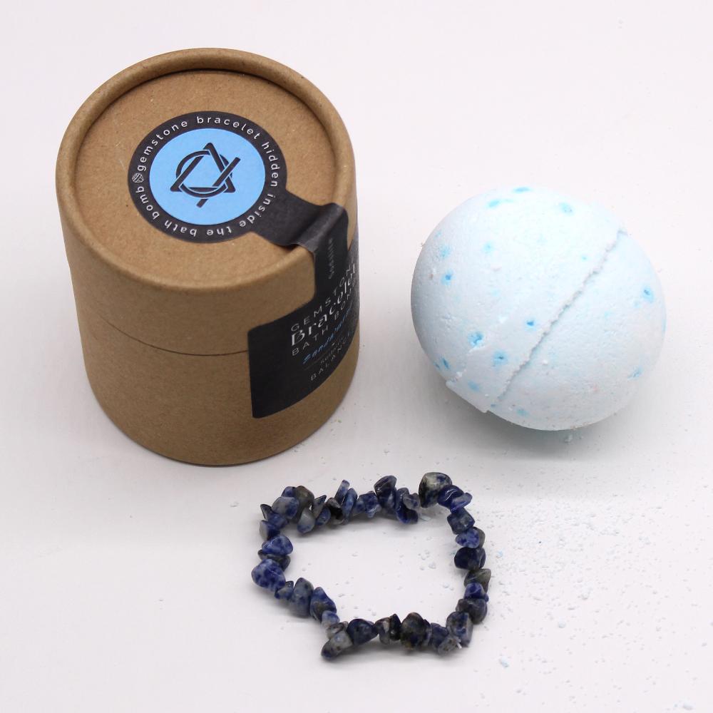 Ancient Wisdom 4x Sodalite Crystal Jewellery Bath Bomb