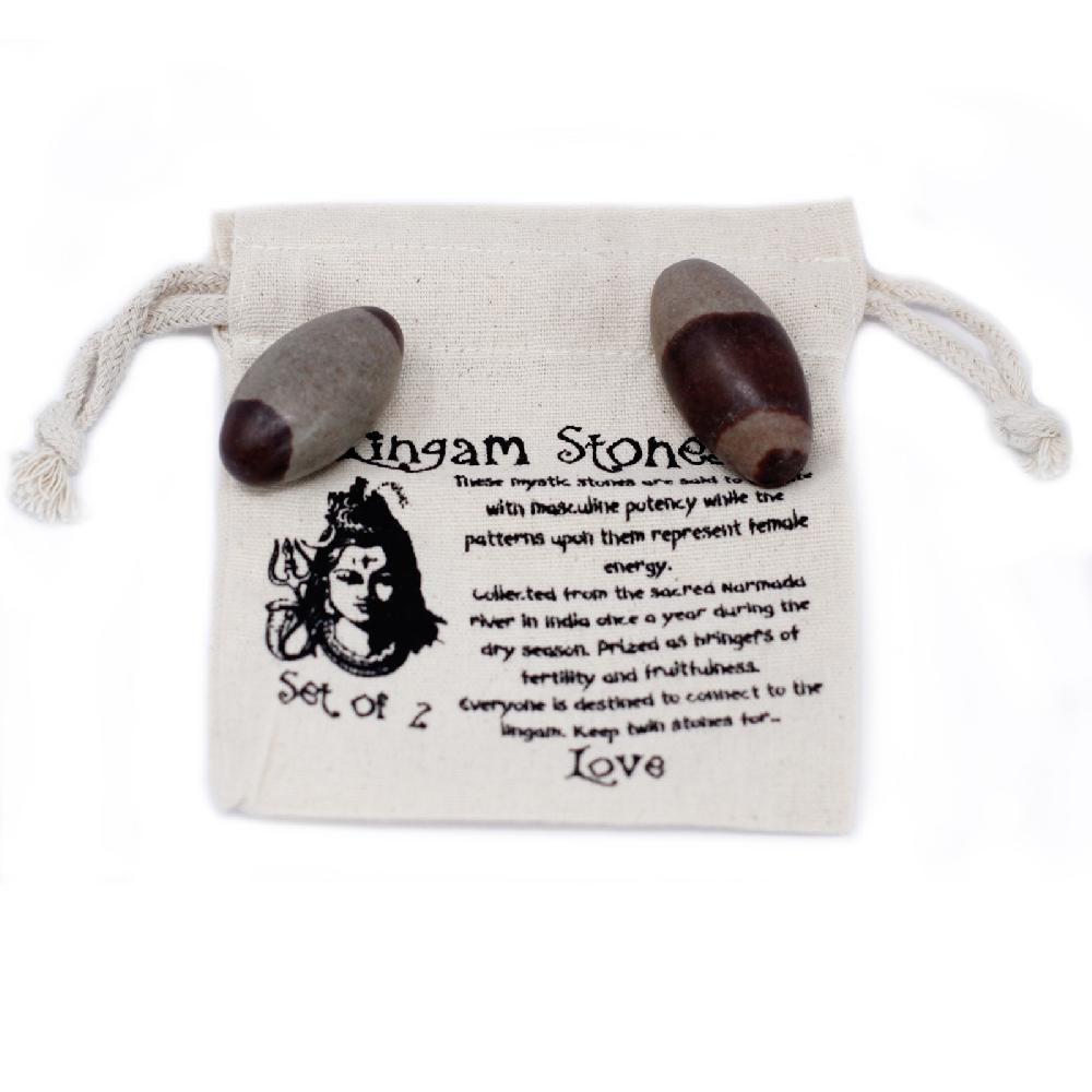 Ancient Wisdom 4x Two Inch Lingam - 2 Stones ( 4 Pouches)
