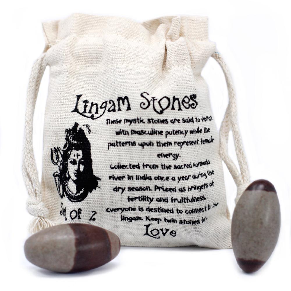 Ancient Wisdom 4x Two Inch Lingam - 2 Stones ( 4 Pouches)