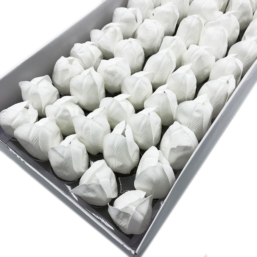 Ancient Wisdom 50x Craft Soap Flower - Med Tulip - Ivory