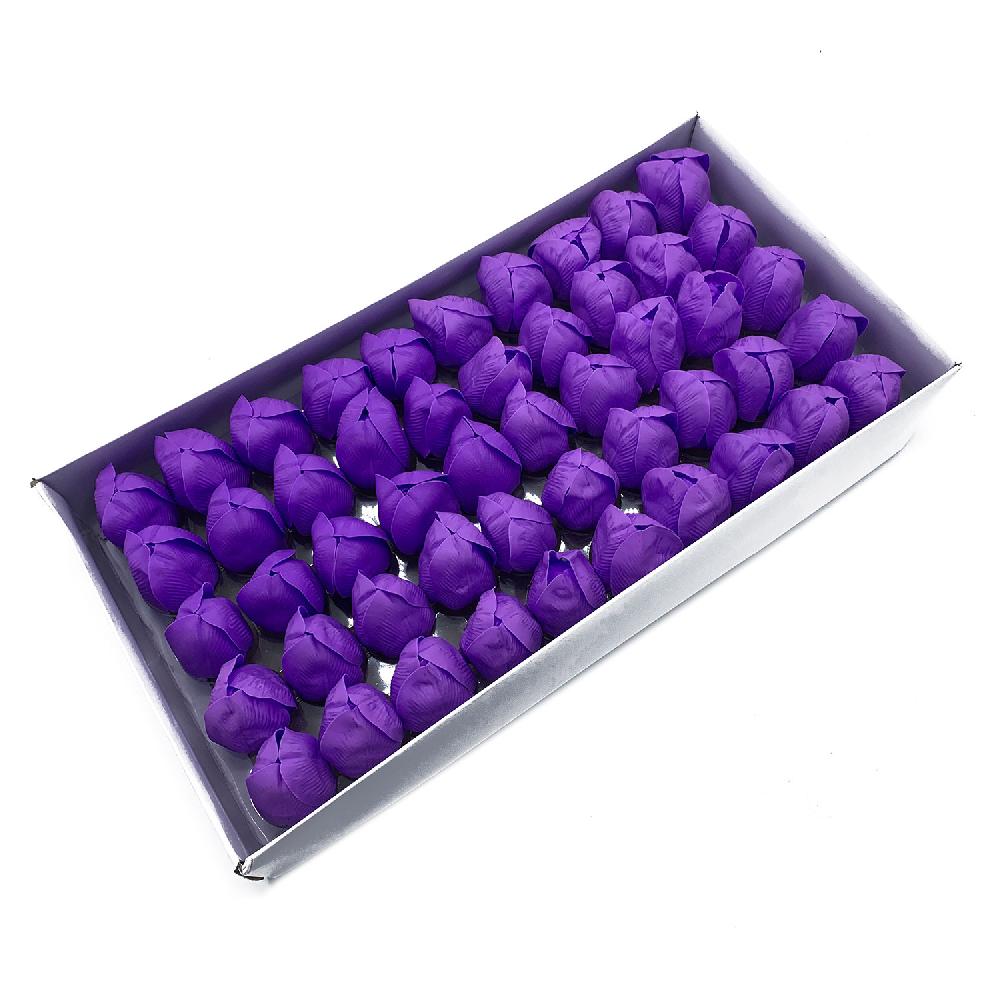 ancient wisdom 50x Craft Soap Flower - Med Tulip - Lavender