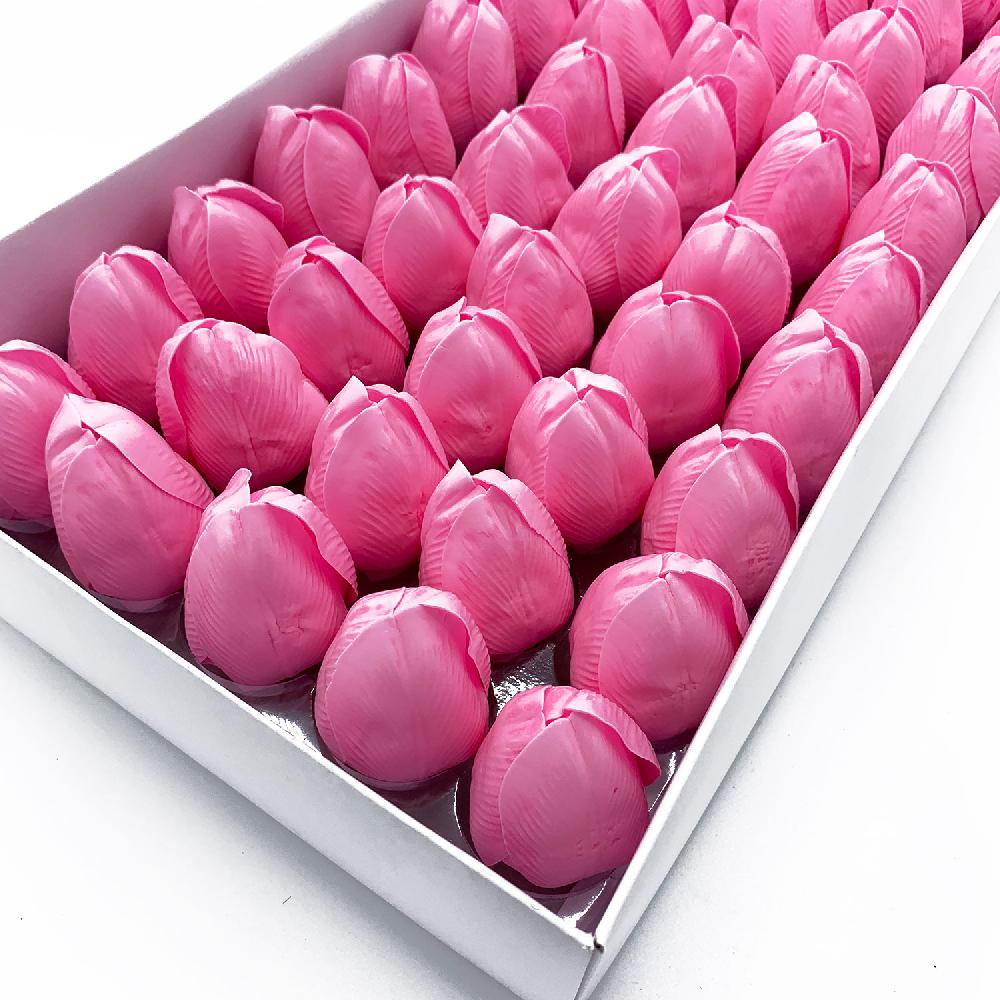 Ancient Wisdom 50x Craft Soap Flower - Med Tulip - Pink