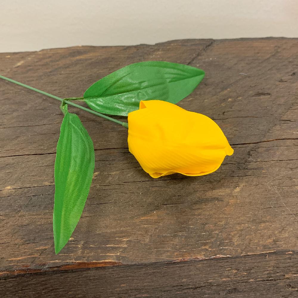 Ancient Wisdom 50x Craft Soap Flower - Med Tulip - Yellow