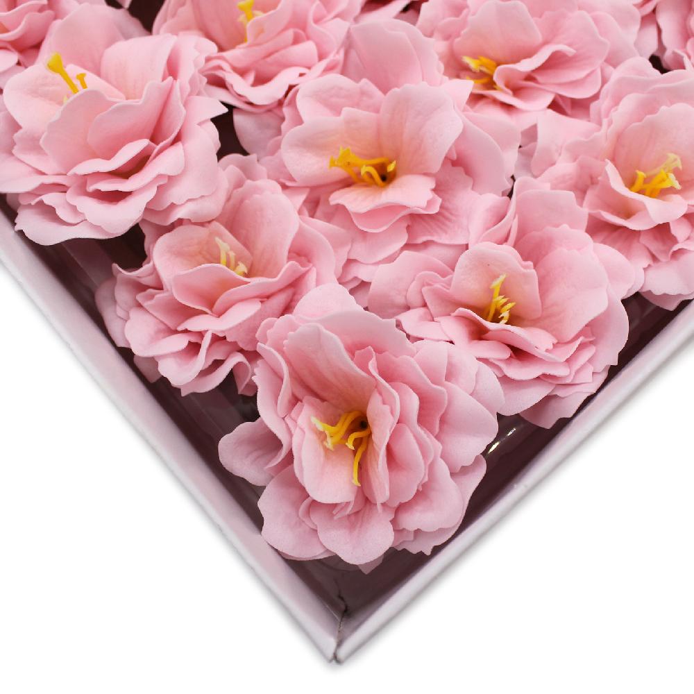 Ancient Wisdom 50x Craft Soap Flower - Small Peony - Pink