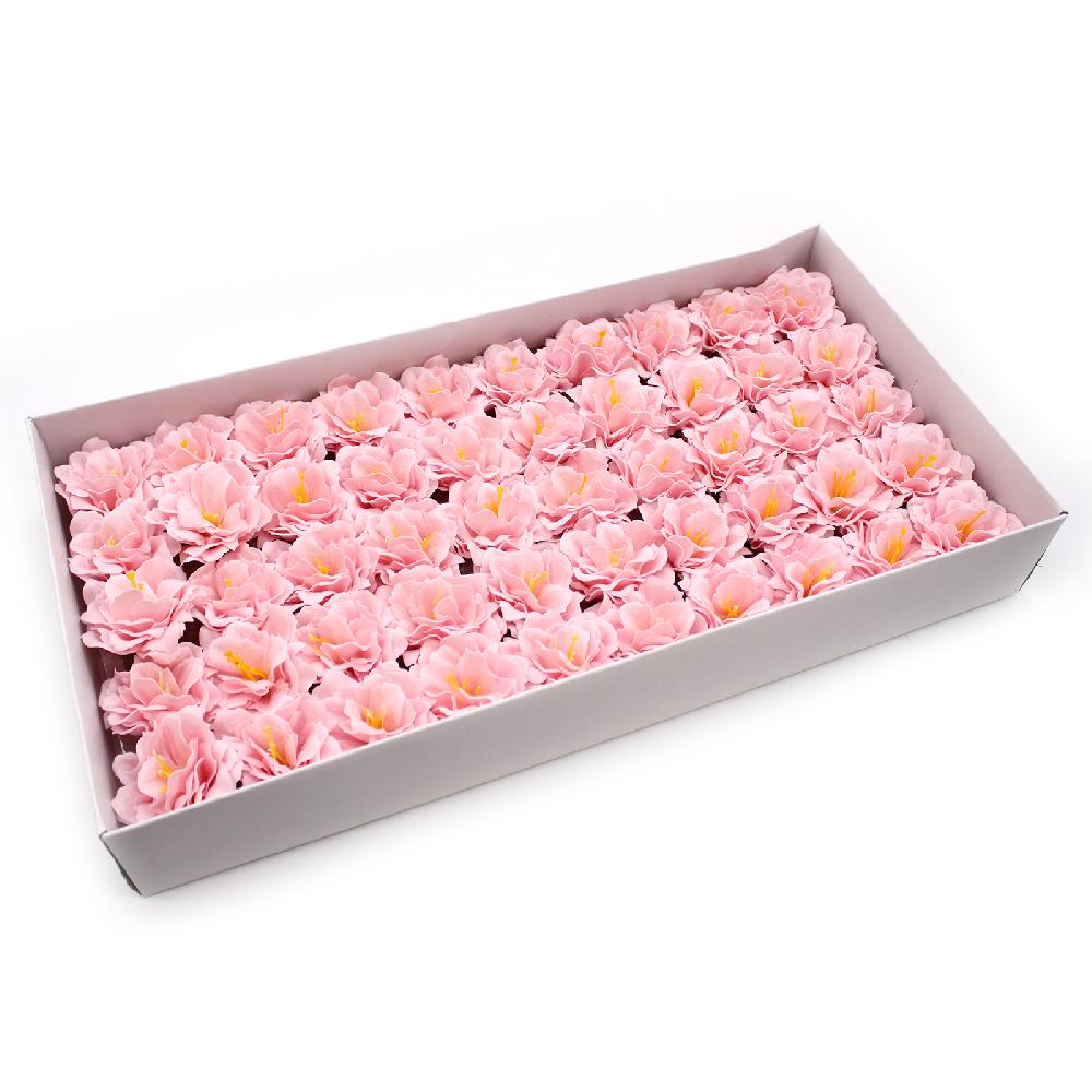 ancient wisdom 50x Craft Soap Flower - Small Peony - Pink