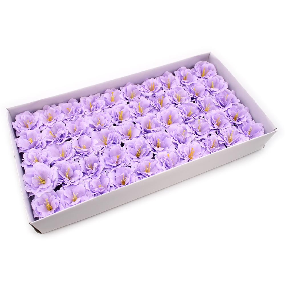 ancient wisdom 50x Craft Soap Flower - Small Peony - Purple