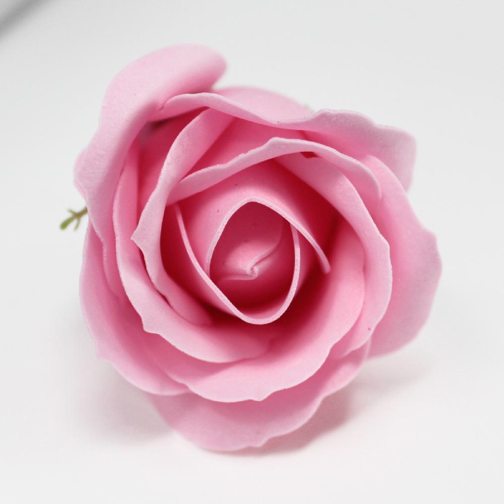 Ancient Wisdom 50x Craft Soap Flowers - Med Rose - Blush